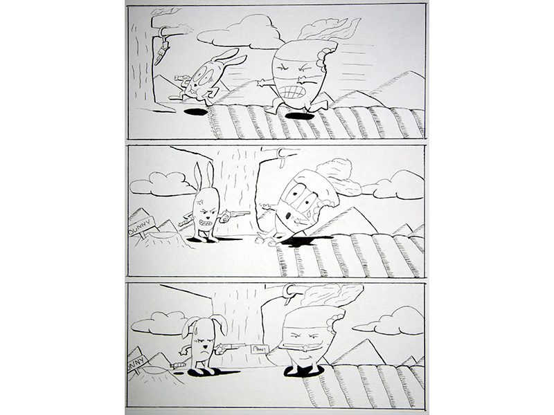 Exposition 2013 – BANDES DESSINÉES : travail d’élève 7
