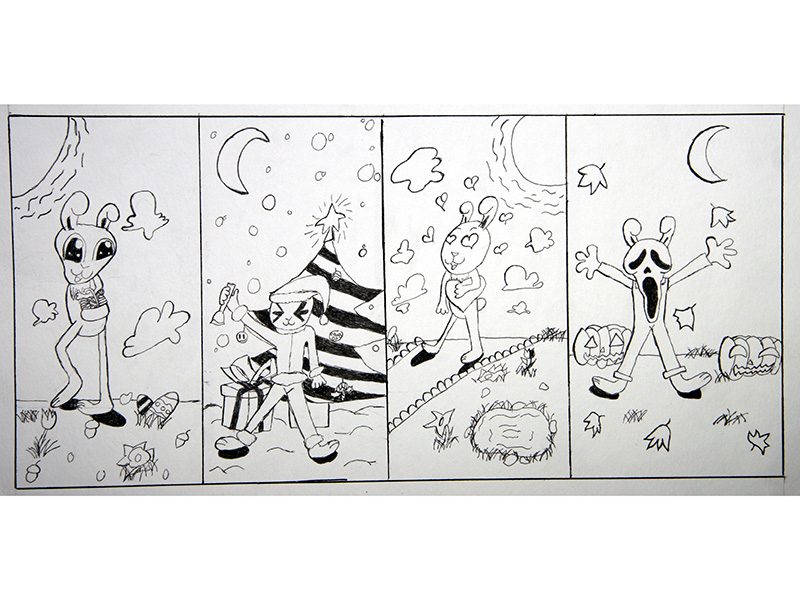 Exposition 2013 – BANDES DESSINÉES : travail d’élève 5