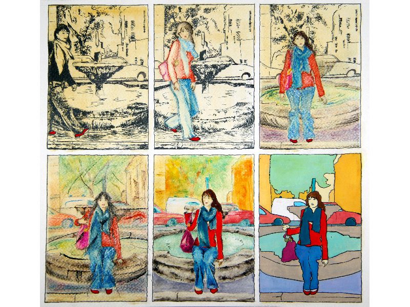 Exposition 2014 – BANDES DESSINÉES : travail d’élève 1