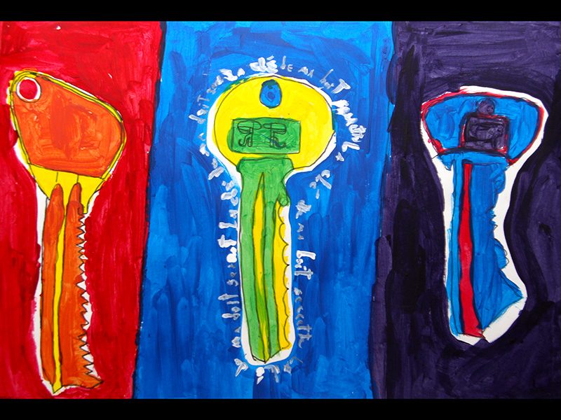 Exposition 2014 – ENFANTS : travail d’élève 1