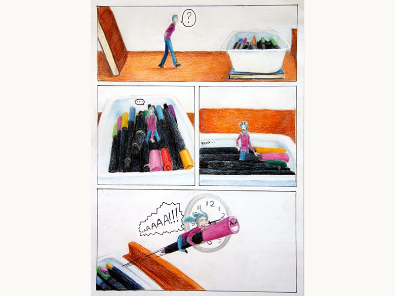 Exposition 2017 – BD/ILLUSTRATION : travail d’élève 8