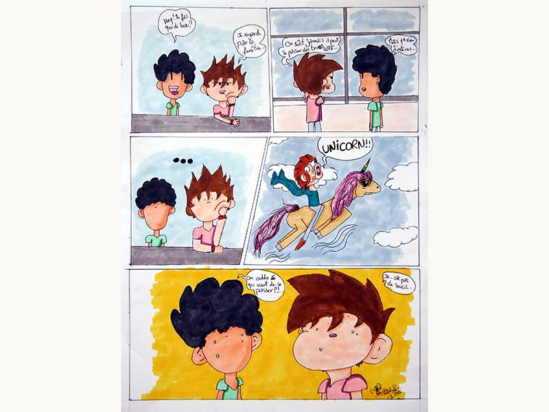 Exposition 2017 – BD/ILLUSTRATION : travail d’élève 7