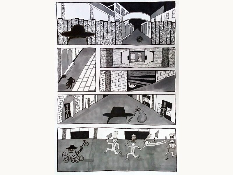 Exposition 2017 – BD/ILLUSTRATION : travail d’élève 1