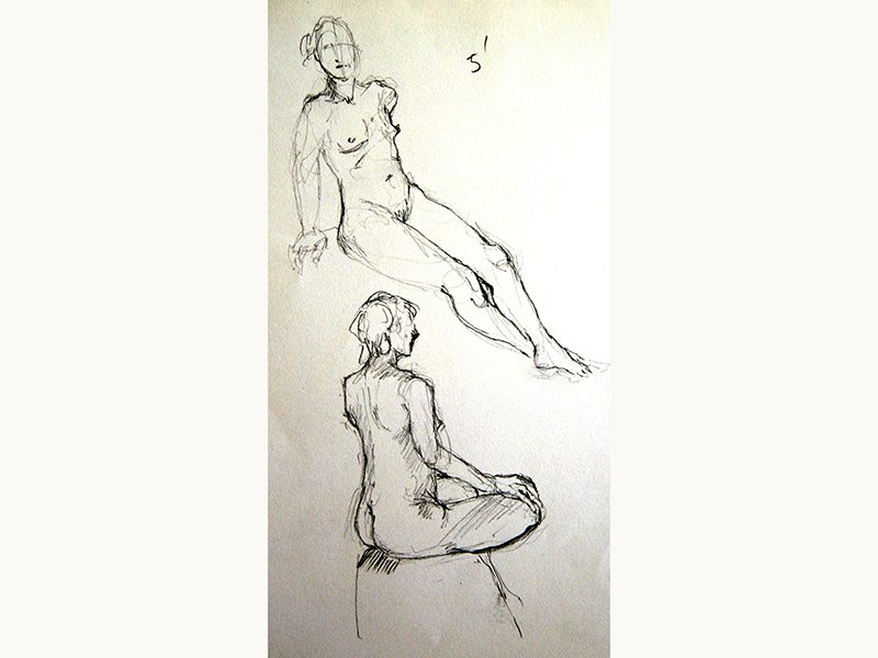 Exposition 2017 – Dessin d’observation : travail d’élève 20