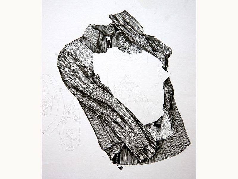 Exposition 2017 – Dessin d’observation : travail d’élève 3
