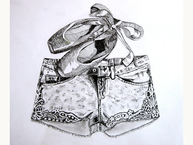 Exposition 2017 – Dessin d’observation : travail d’élève 11