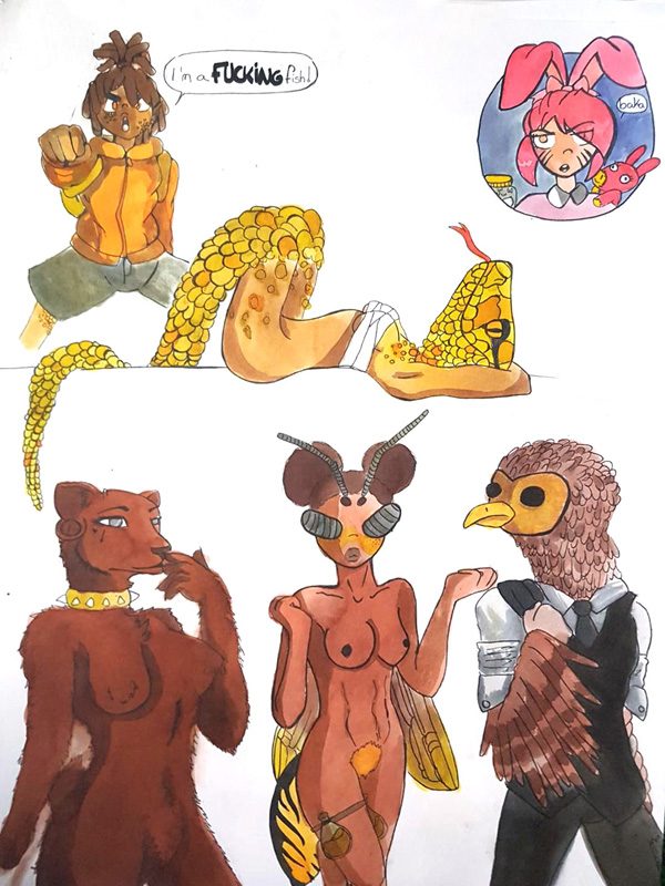 Exposition 2019 – BD/Illustration : travail d’élève 1