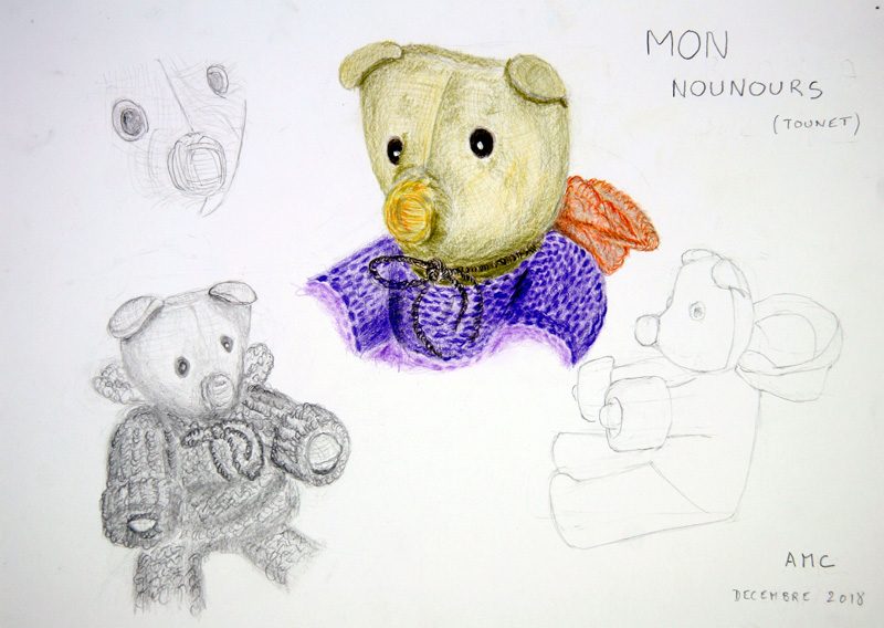 Exposition 2019 – Dessin d&rsquo;Observation : travail d’élève 9