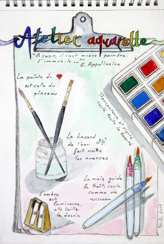 Exposition 2019 – Carnet en Voyage : travail d’élève 7