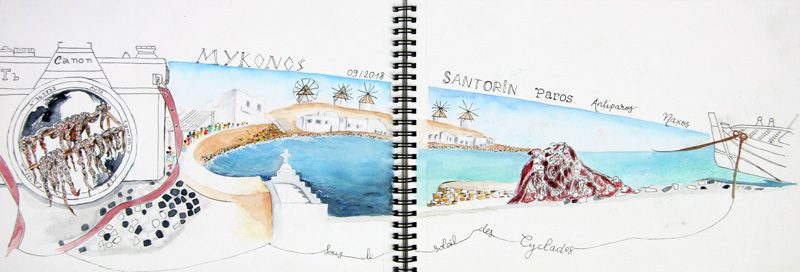 Exposition 2019 – Carnet en Voyage : travail d’élève 4