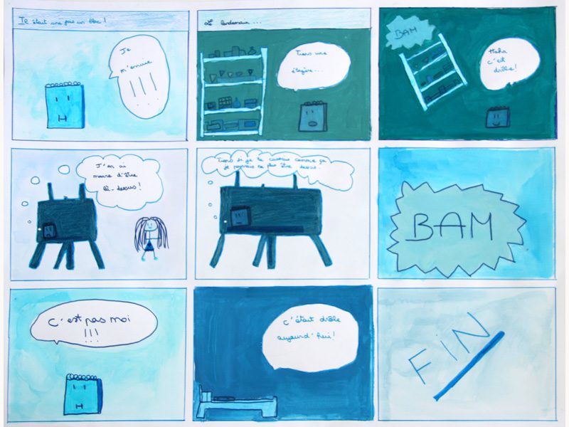 Exposition 2016 – Enfants BD/Illustration : travail d’élève 4