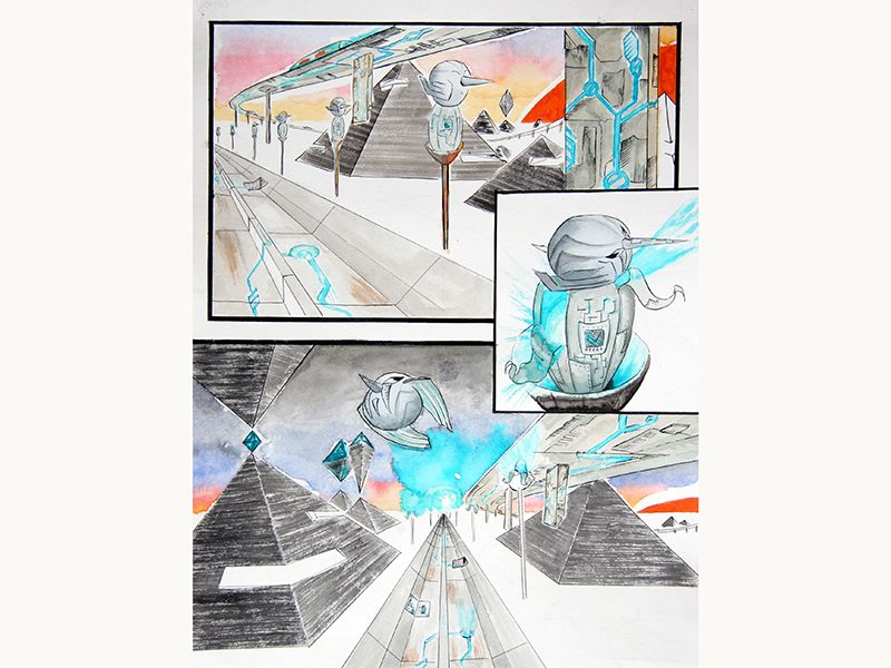 Exposition 2018 – BD/Illustration : travail d’élève 9