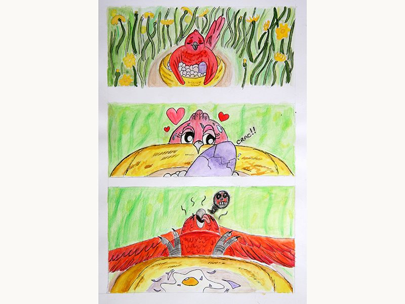 Exposition 2018 – BD/Illustration : travail d’élève 1