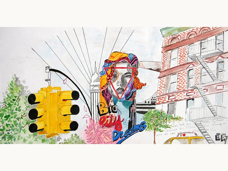 Exposition 2018 – Carnet en Voyage : travail d’élève 11
