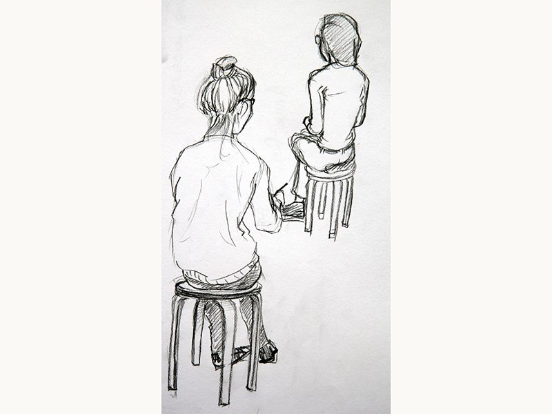 Exposition 2018 – Dessin d&rsquo;Observation : travail d’élève 18
