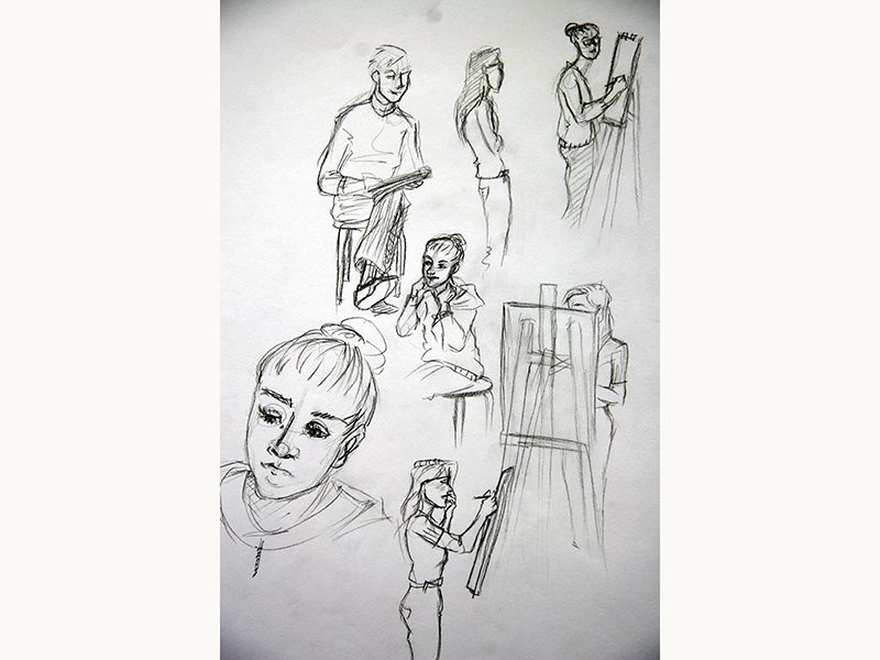 Exposition 2018 – Dessin d&rsquo;Observation : travail d’élève 17
