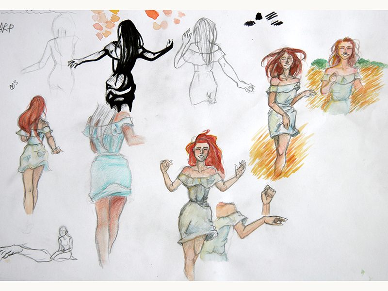 Exposition 2018 – Dessin d&rsquo;Observation : travail d’élève 16