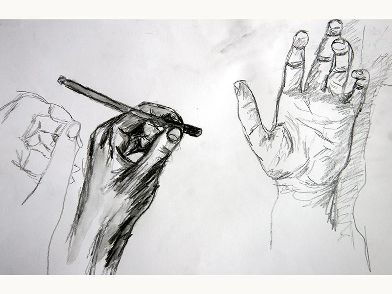 Exposition 2018 – Dessin d&rsquo;Observation : travail d’élève 8