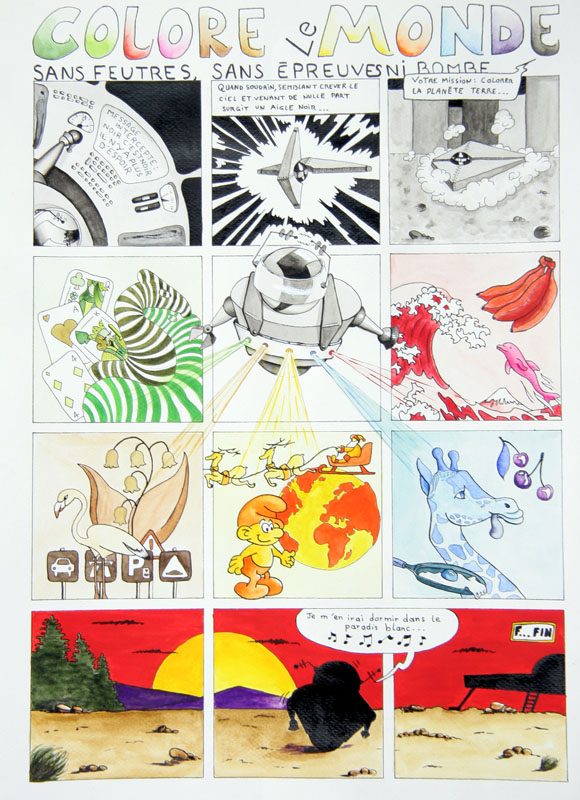 Exposition 2021 – BD/Illustration : travail d’élève 24