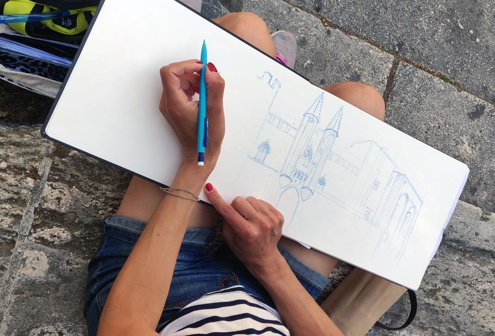 Exposition 2022 – Carnet en Voyage : travail d’élève 1
