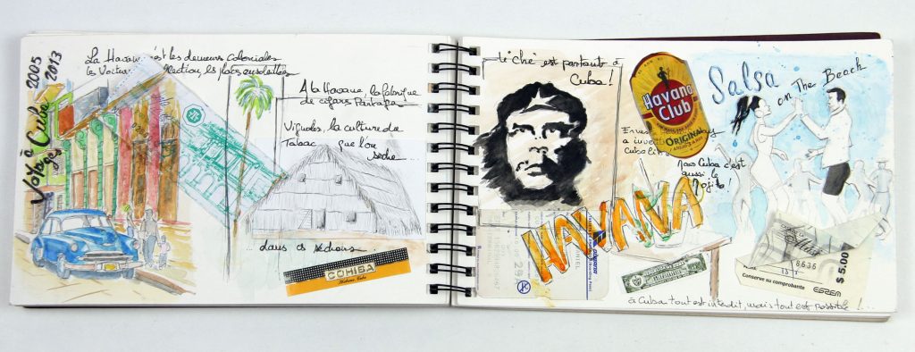 Exposition 2023 – Carnet en Voyage : travail d’élève 6