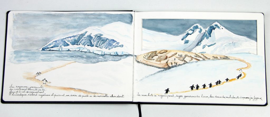 Exposition 2023 – Carnet en Voyage : travail d’élève 4