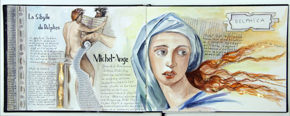 Exposition 2024 – Carnet en Voyage : travail d’élève 6