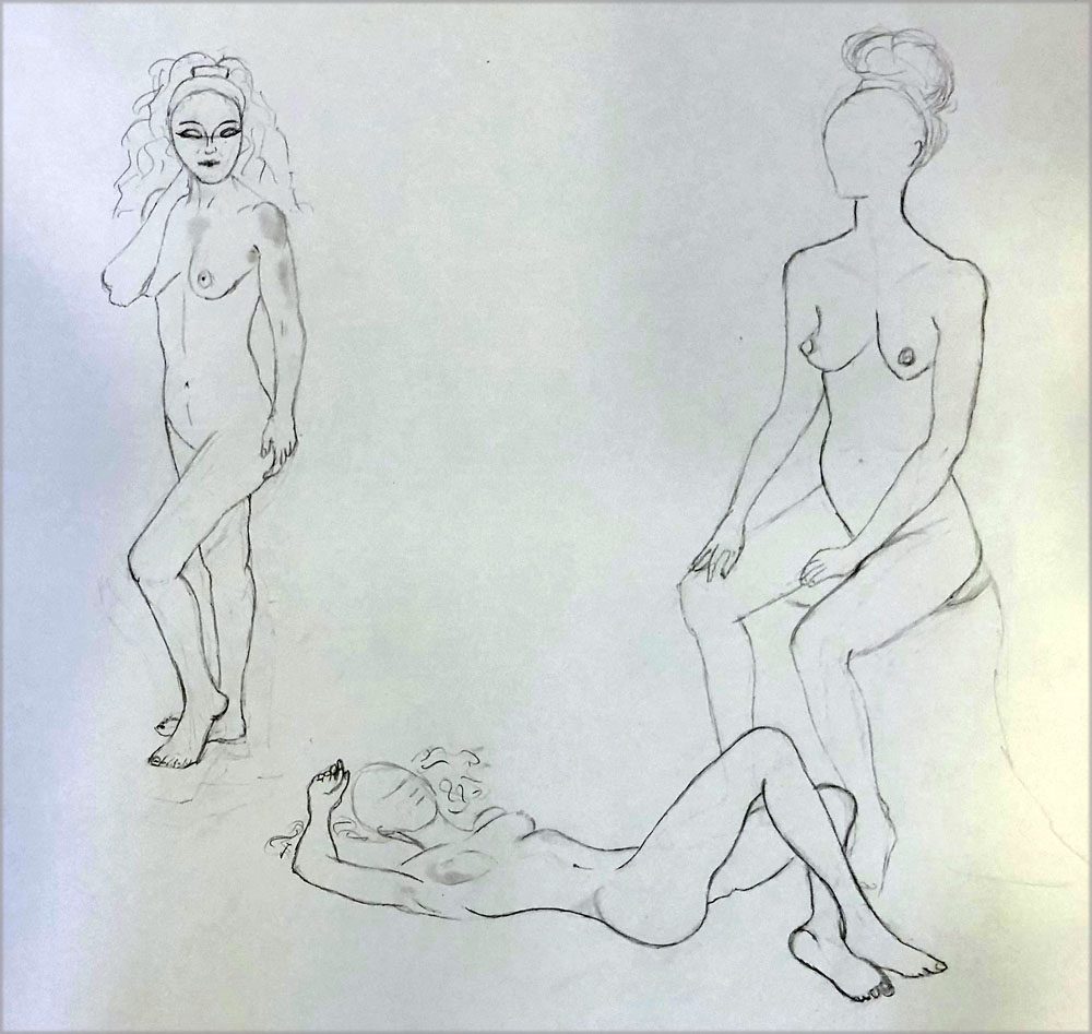 Exposition 2024 – Dessin d’Observation : travail d’élève 3