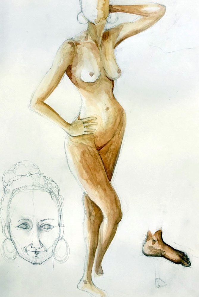 Exposition 2024 – Dessin d’Observation : travail d’élève 1