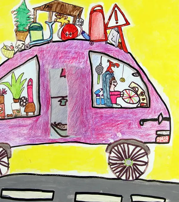 Travail d’élève – cours Arts plastiques enfants